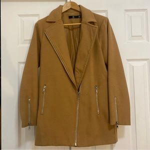 Camel Colored Misguided Pea Coat